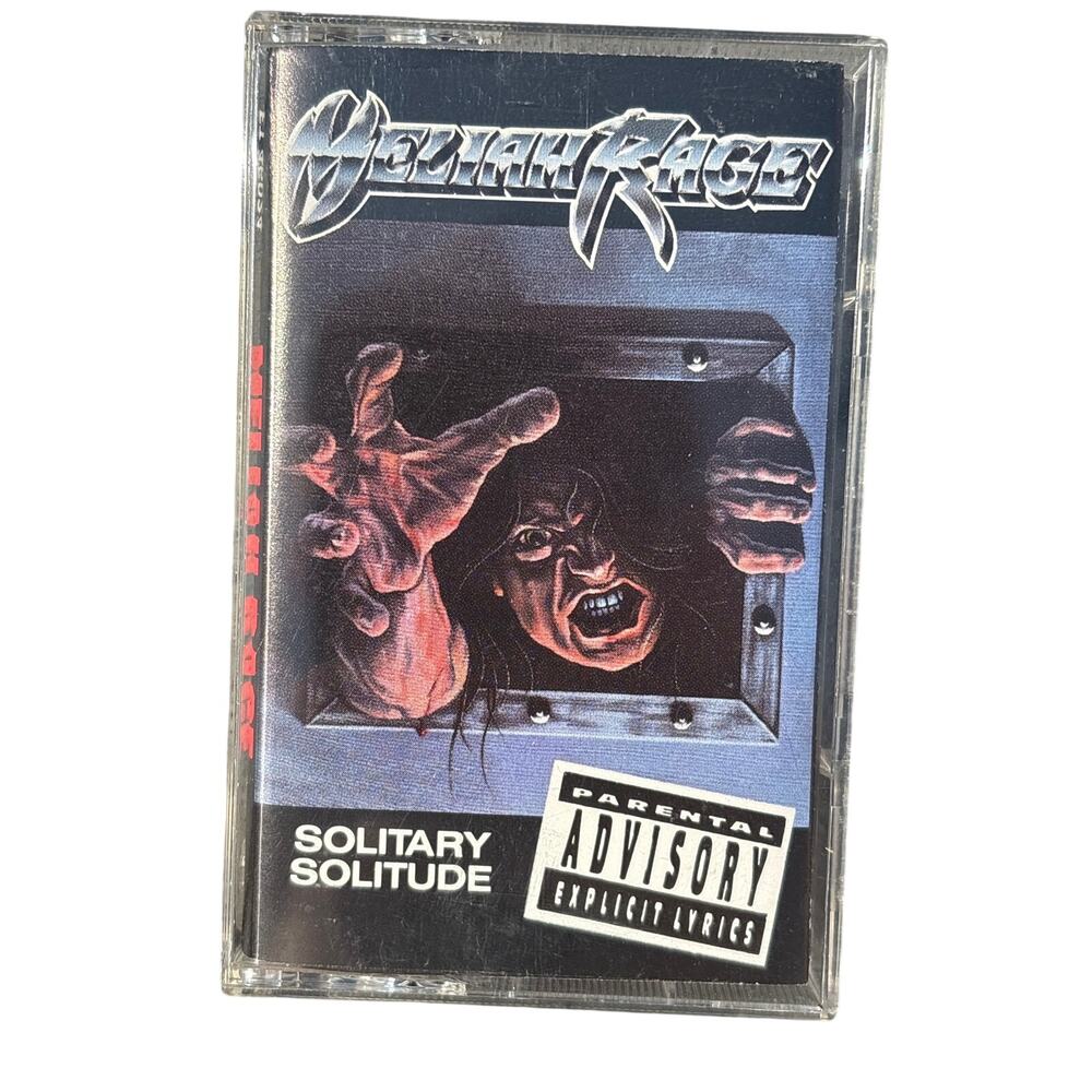 Solitary Solitude by Meliah Rage Cassette Tape 1990 Metal Epic parental advisory